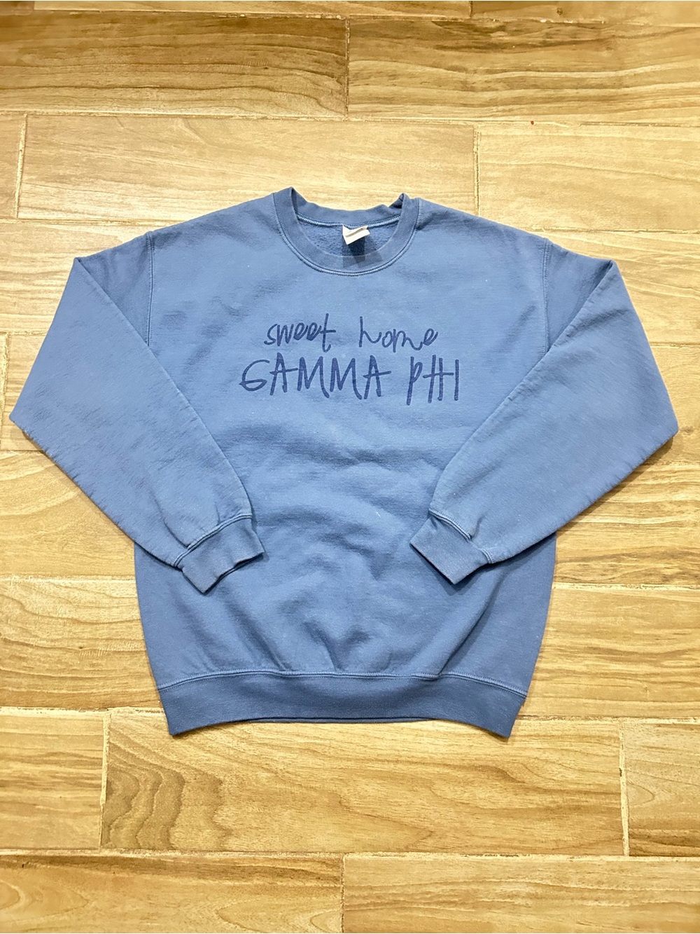 Gildan Blue 'Sweet Home Gamma Phi' Crewneck Sweatshirt